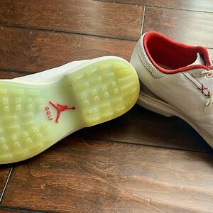 Nike Jordan ADG 5 White and Red Golf Shoes size 10.5
